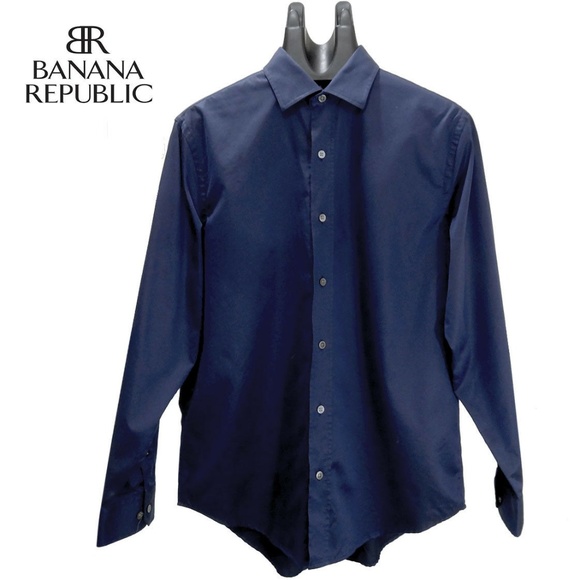 BANANA REPUBLIC Classic Fit Casual DressShirt SzM - Picture 4 of 7